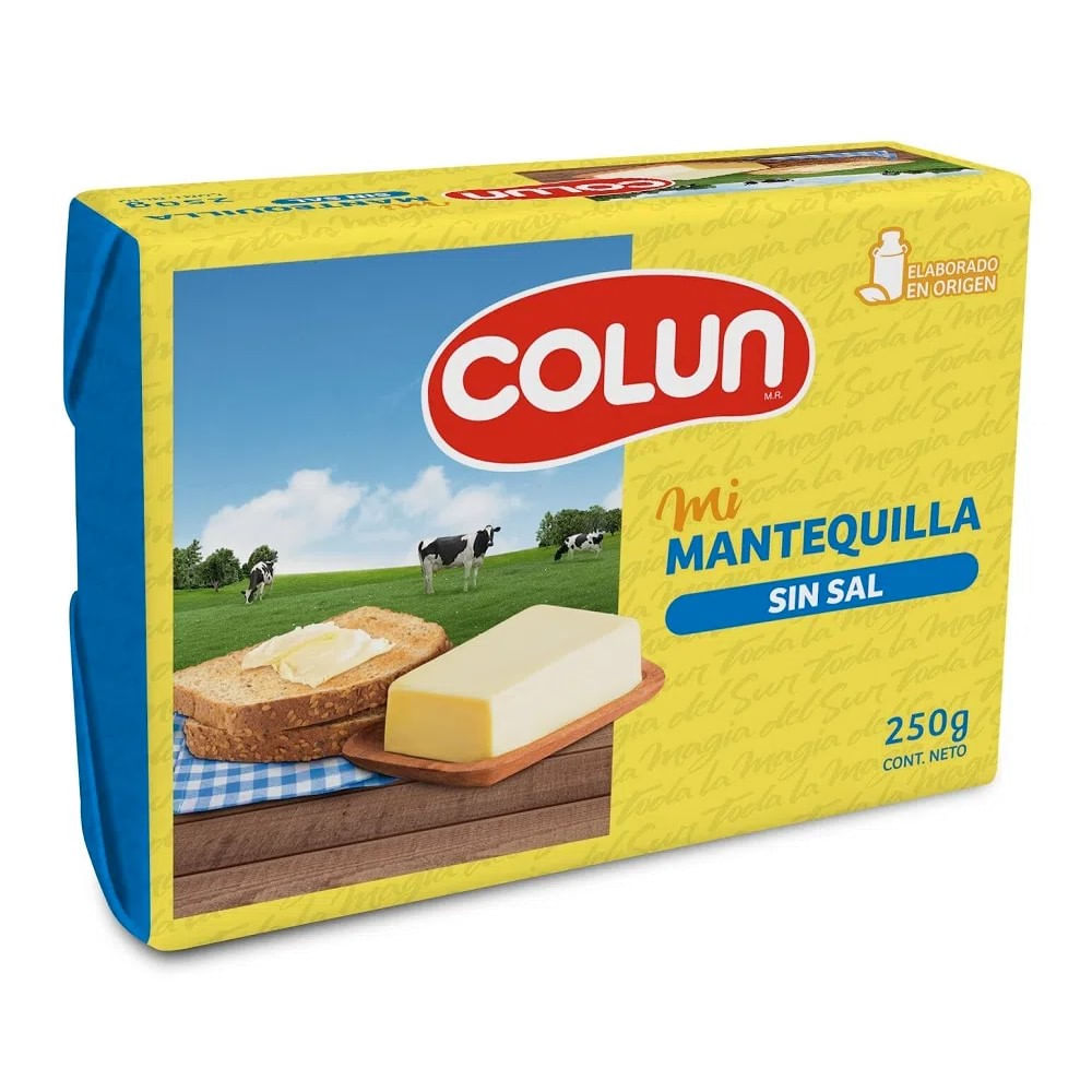 Mantequilla colun sin sal pan 250g