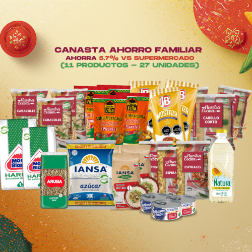canasta despensa ahorro familiar