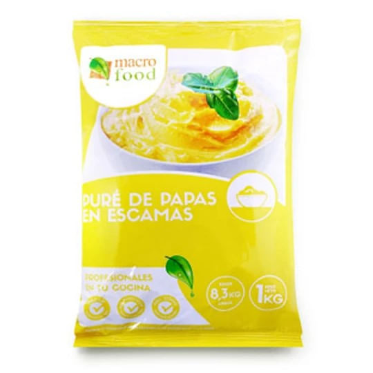 Puré de papas en escamas